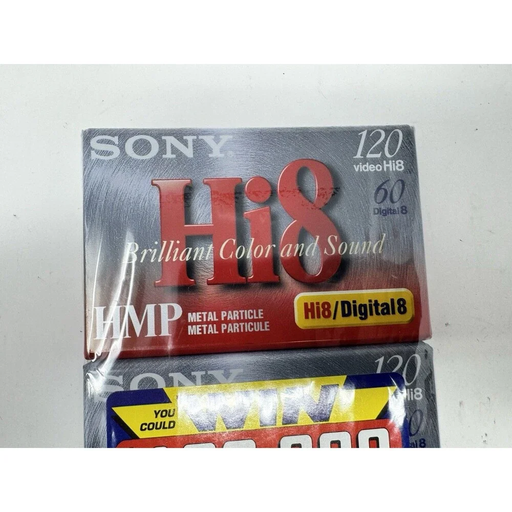 Sony Hi8 Metal Particle Video Tape 120 Min 2 Pack - (P6120HMPD1)